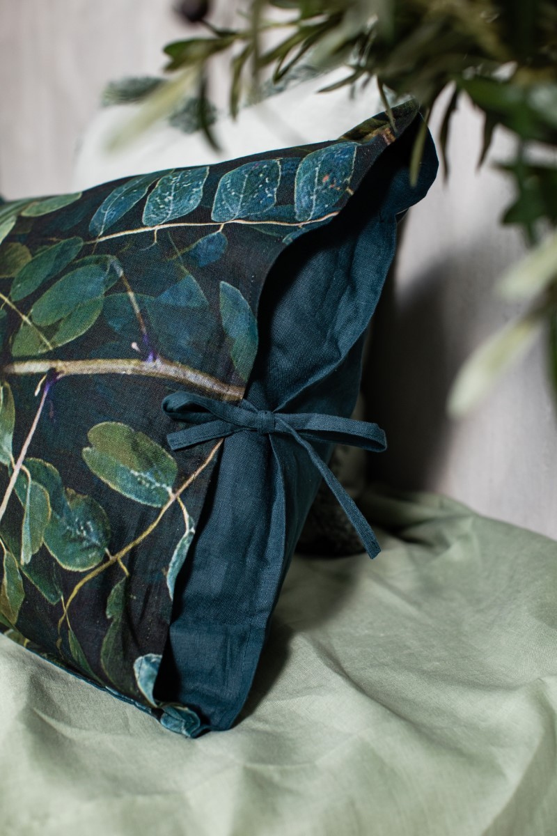 Taie d'oreiller en lin Petals