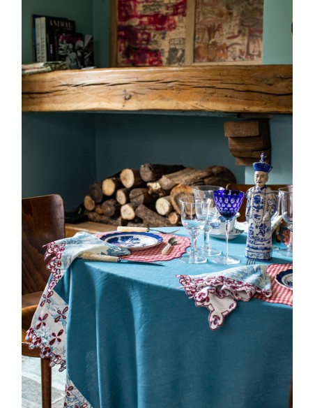 Amalfi Stain Resistant Linen Tablecloth