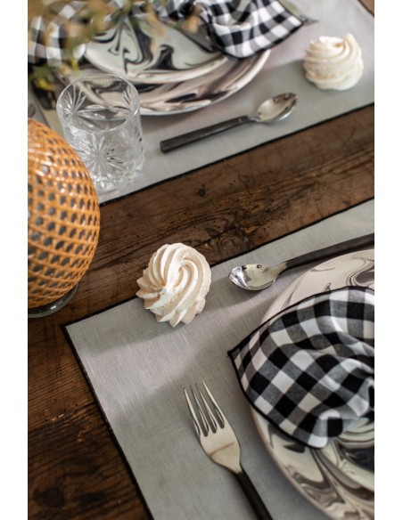 Linen Placemat Stain Resistant Filo
