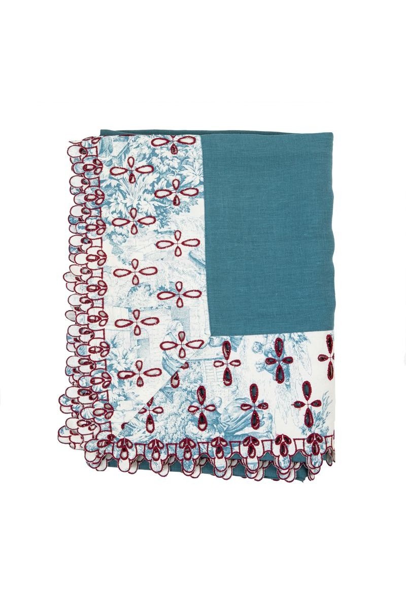 Amalfi Stain Resistant Linen Tablecloth