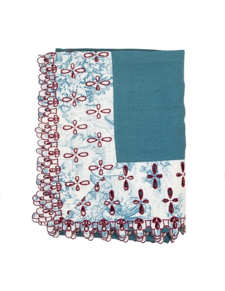 Amalfi Stain Resistant Linen Tablecloth