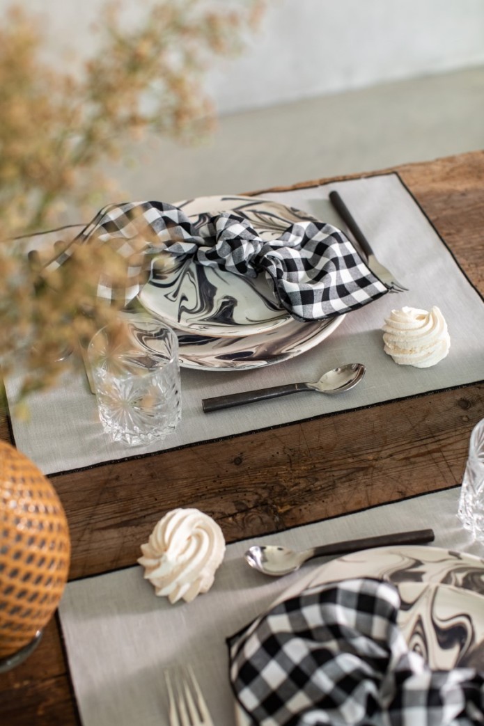 Linen Placemat Stain Resistant Filo 2