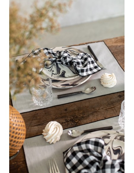 Linen Placemat Stain Resistant Filo