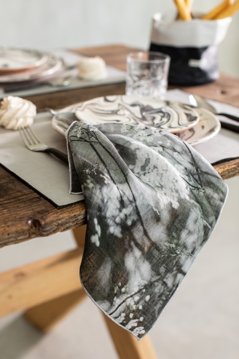 Linen Placemat Stain Resistant Filo