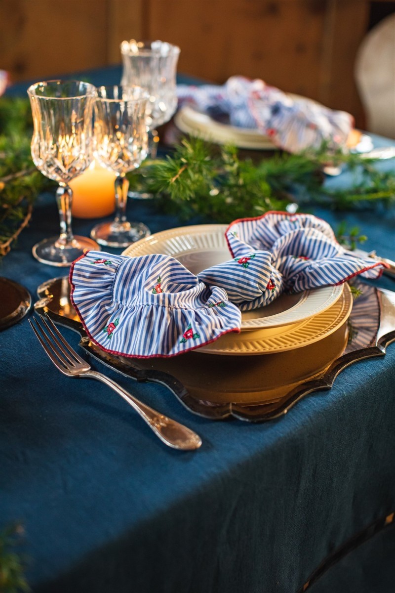Riviera Tablecloth in Stain Resistant Linen +