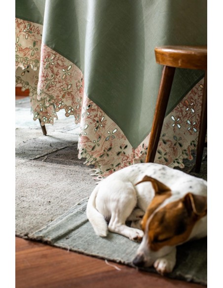 Amalfi Stain Resistant Linen Tablecloth