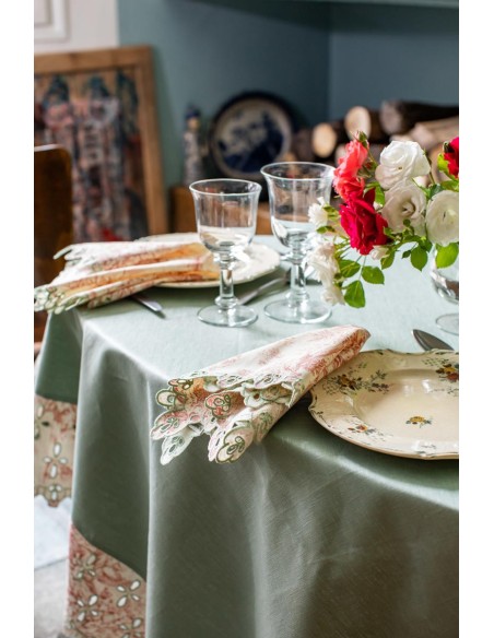 Amalfi Stain Resistant Linen Tablecloth