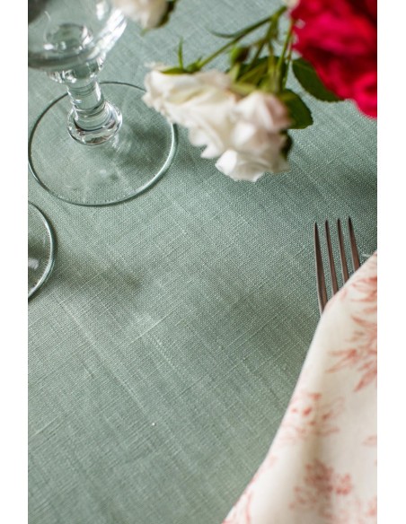 Amalfi Stain Resistant Linen Tablecloth
