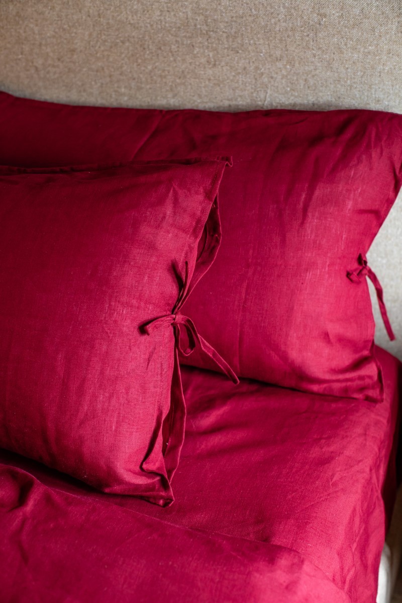 Taie d'oreiller en pur lin