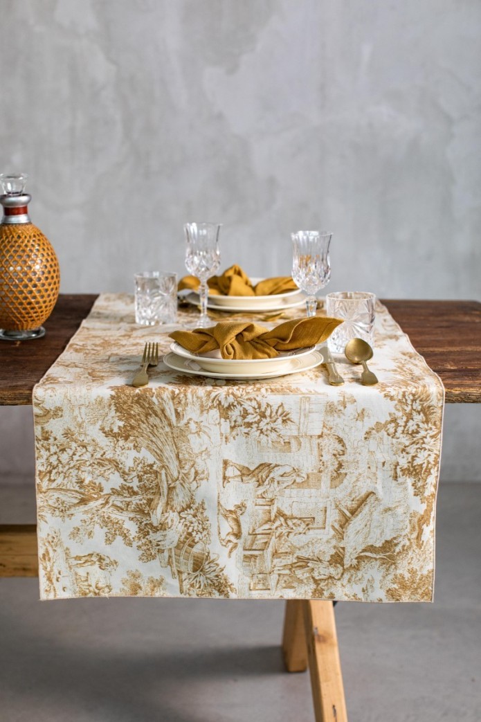 Chemin de table Filo en coton  2