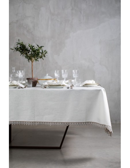 Nappe en lin enduit Little Amalfi