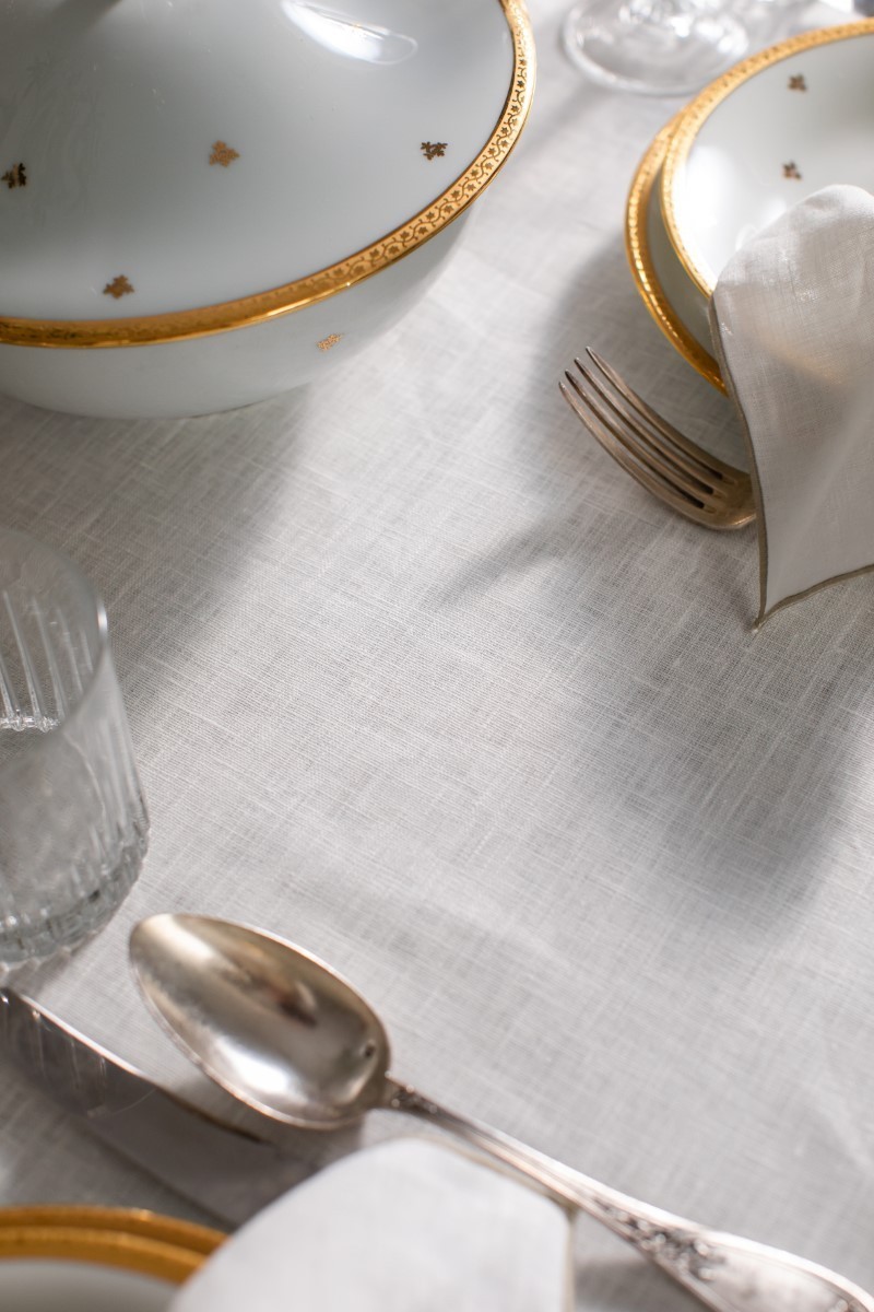 Nappe en lin enduit Little Amalfi