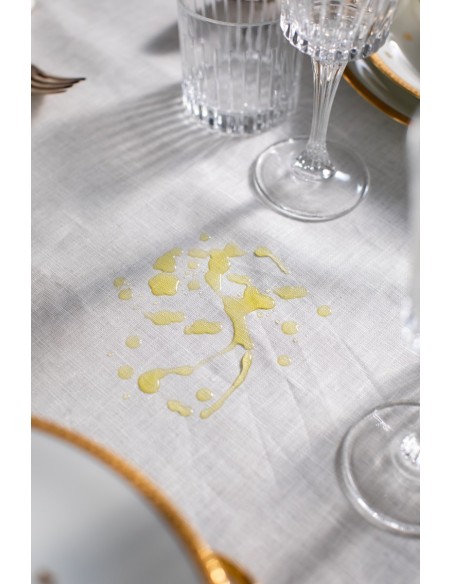 Little Amalfi Stain Resistant Linen Tablecloth