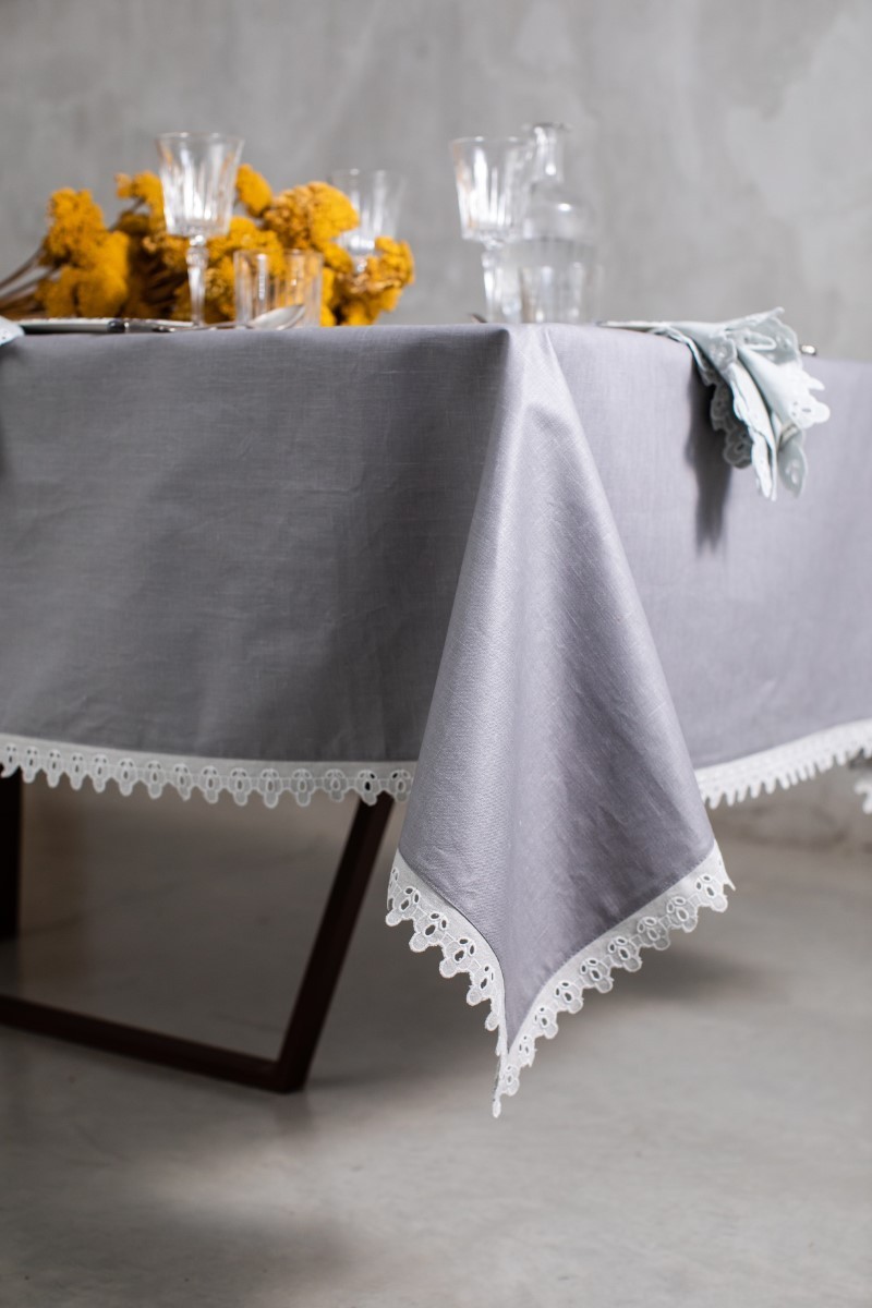 Nappe en lin enduit Little Amalfi