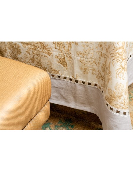 Riviera Stain Resistant Cotton Tablecloth