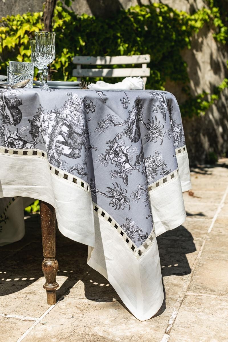 Nappe en cotton enduit Riviera