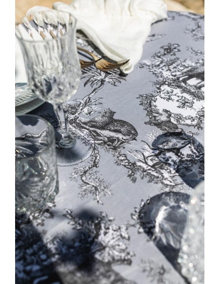 Riviera Stain Resistant Cotton Tablecloth