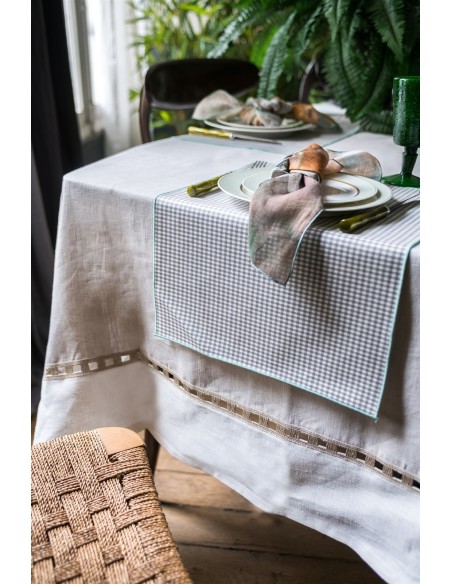 Nappe en lin enduit Riviera