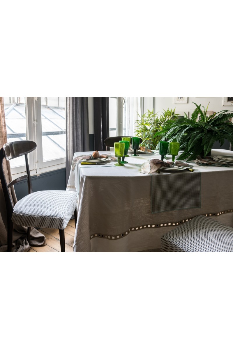 Nappe en lin enduit Riviera