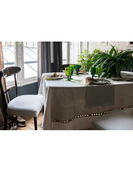Nappe en lin enduit Riviera