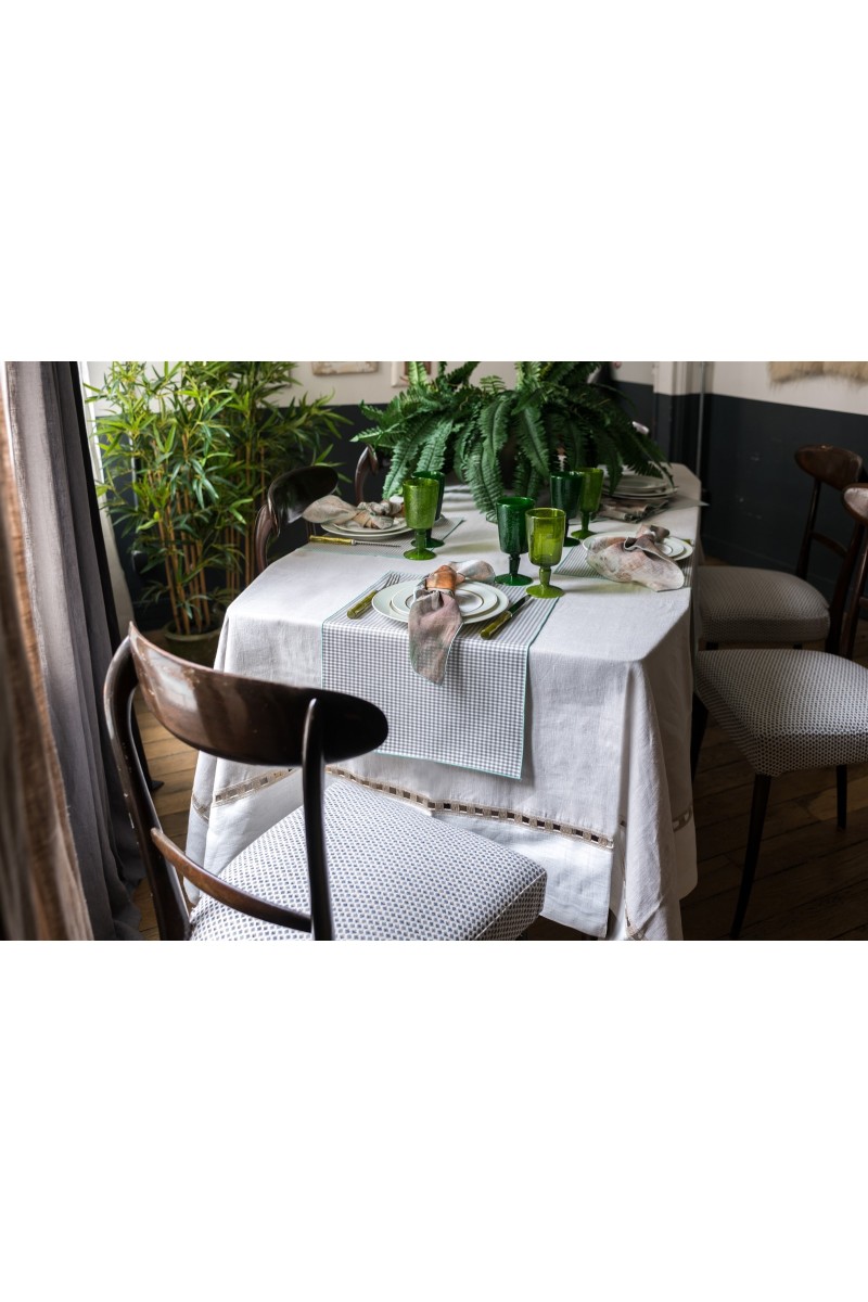 Riviera Tablecloth in Stain Resistant Linen