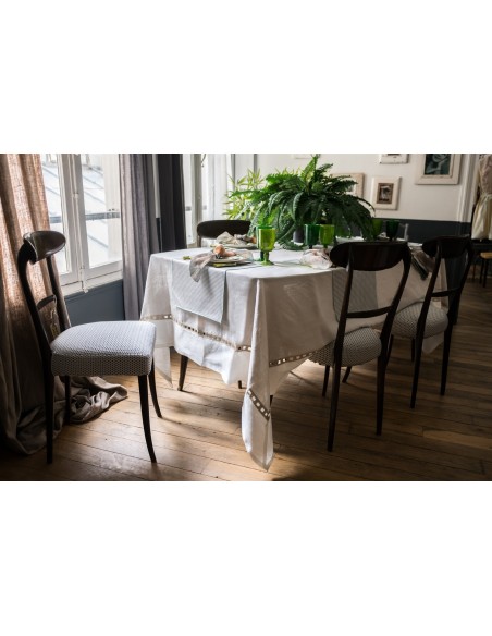 Riviera Tablecloth in Stain Resistant Linen