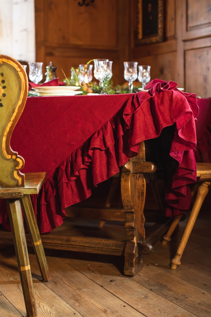 Nappe en lin enduit Gitane