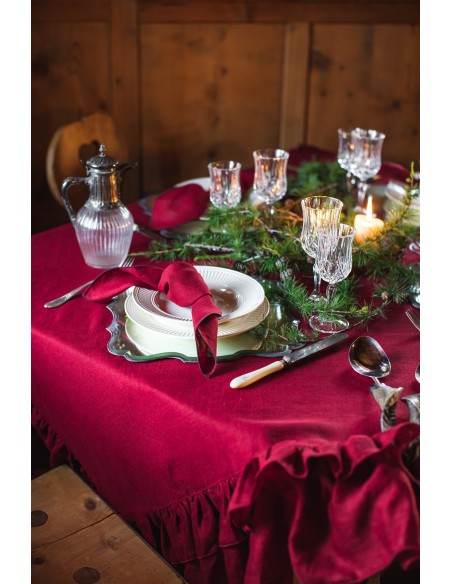 Nappe en lin enduit Gitane