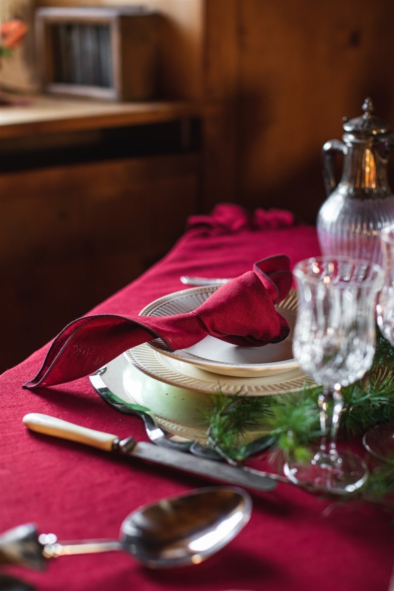 Nappe en lin enduit Gitane