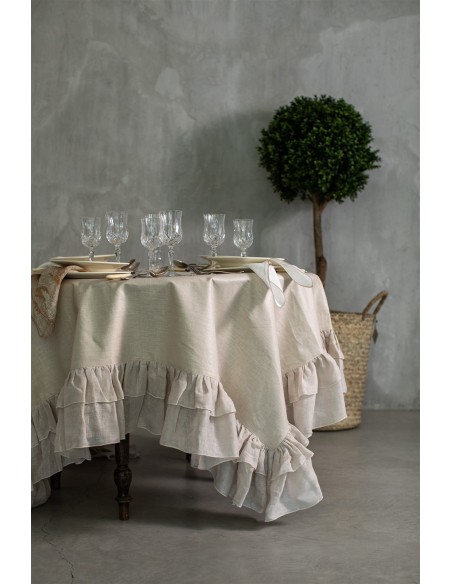 Nappe en lin enduit Gitane