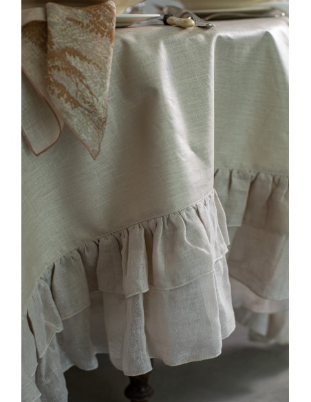 Nappe en lin enduit Gitane