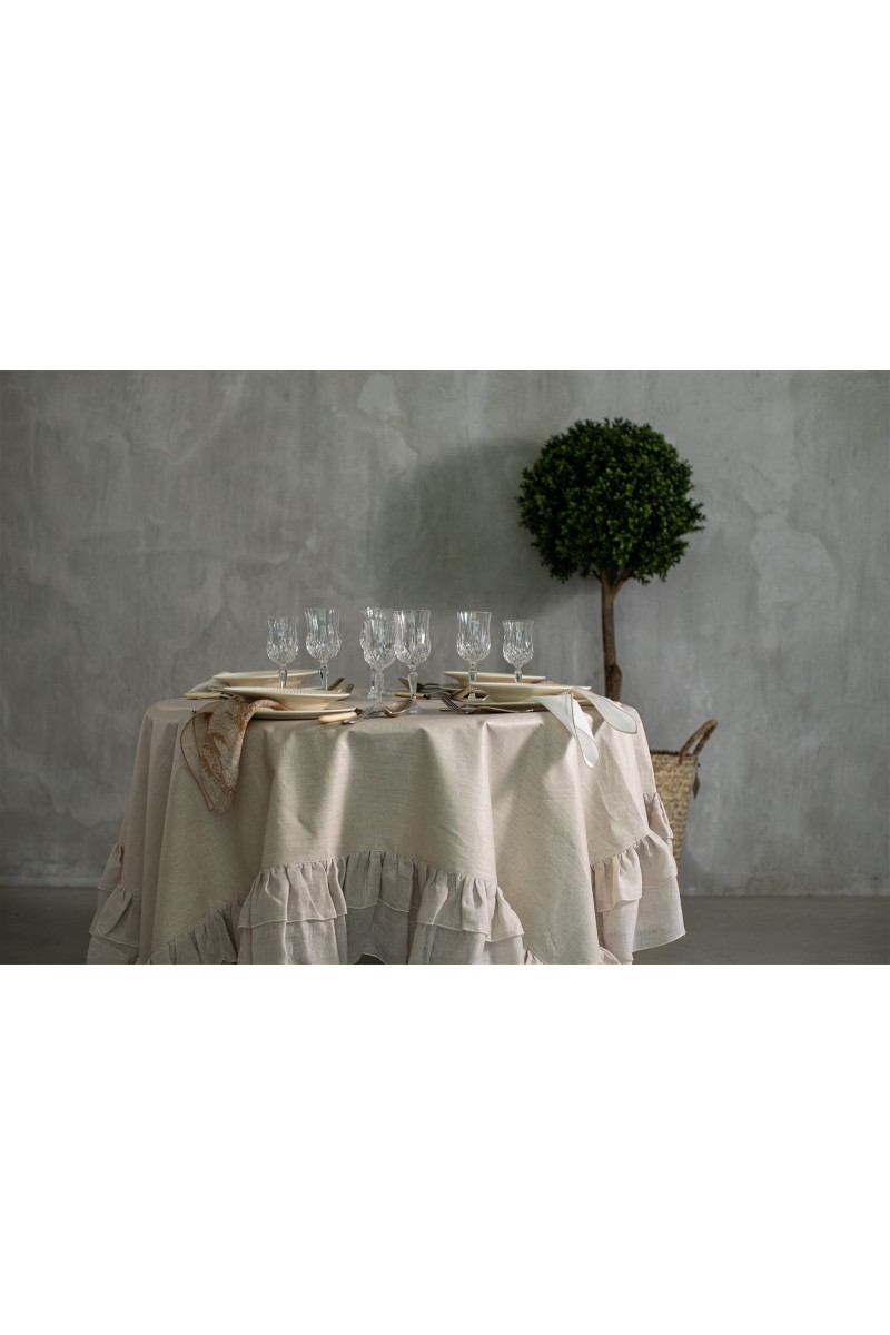 Nappe en lin enduit Gitane