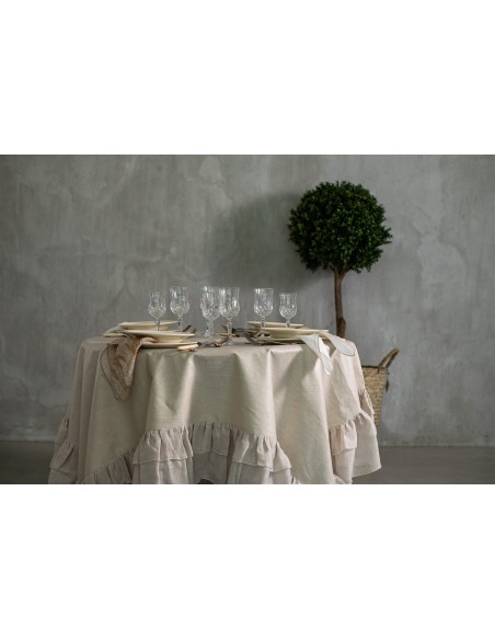 Nappe en lin enduit Gitane