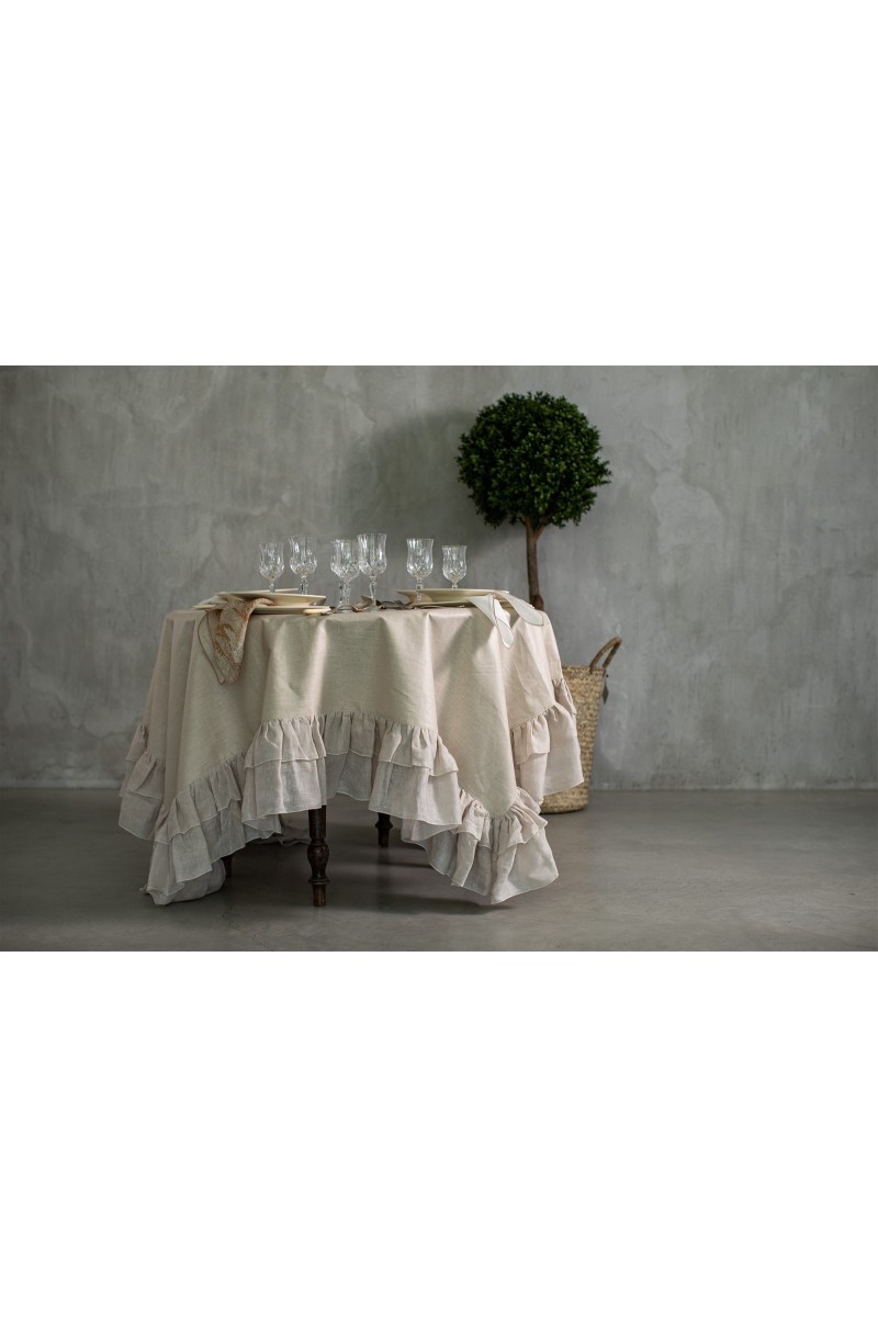 Nappe en lin enduit Gitane