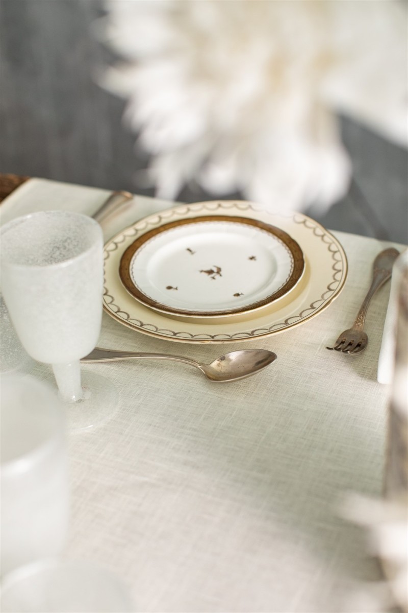 Venice Stain Resistant Linen Tablecloth