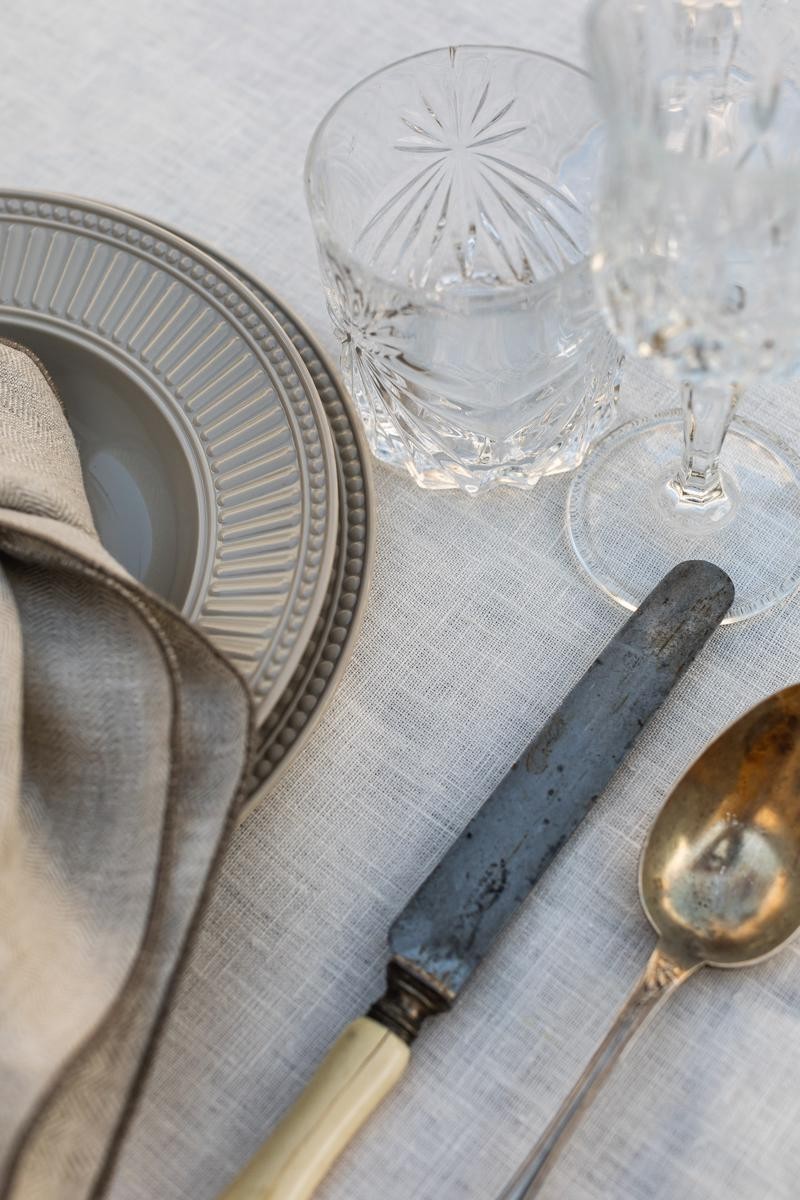 Venice Stain Resistant Linen Tablecloth