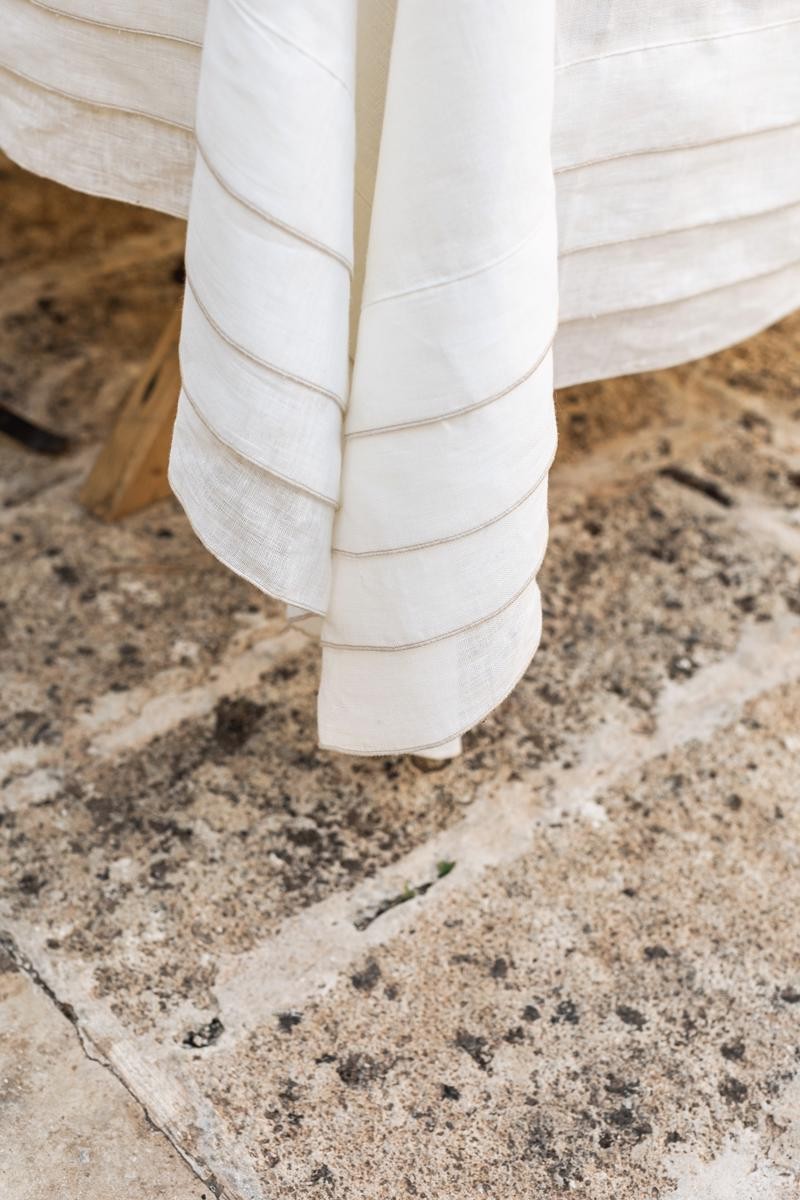 Stain Resistant Linen Sfogliatella Tablecloth