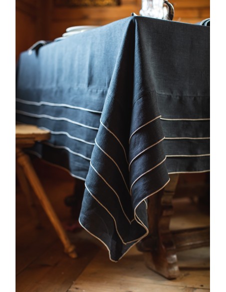 Stain Resistant Linen Sfogliatella Tablecloth