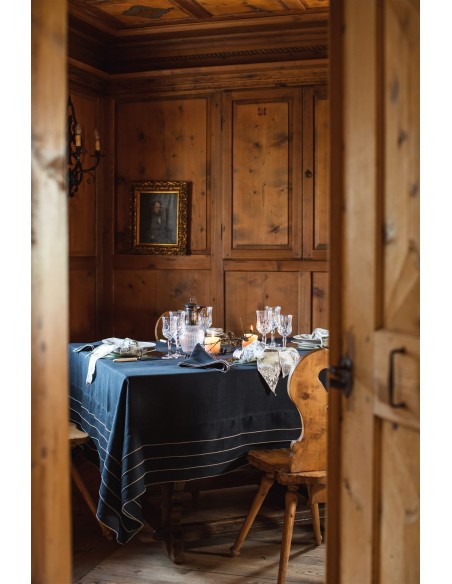 Stain Resistant Linen Sfogliatella Tablecloth