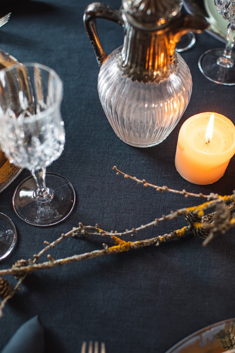 Stain Resistant Linen Sfogliatella Tablecloth