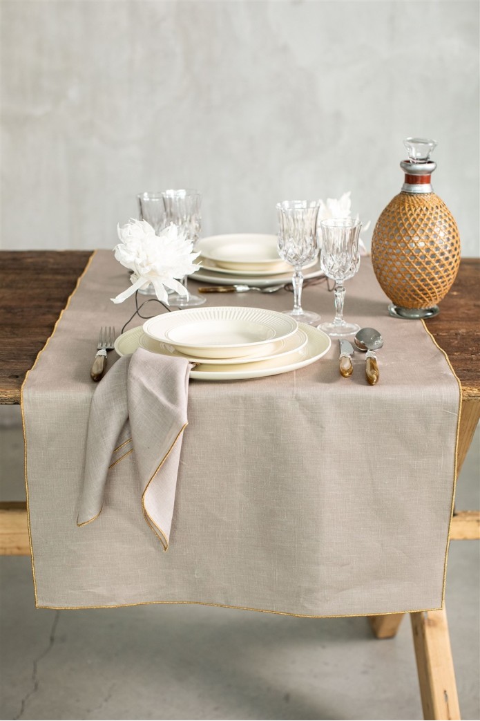 Stain Resistant Linen Runner
