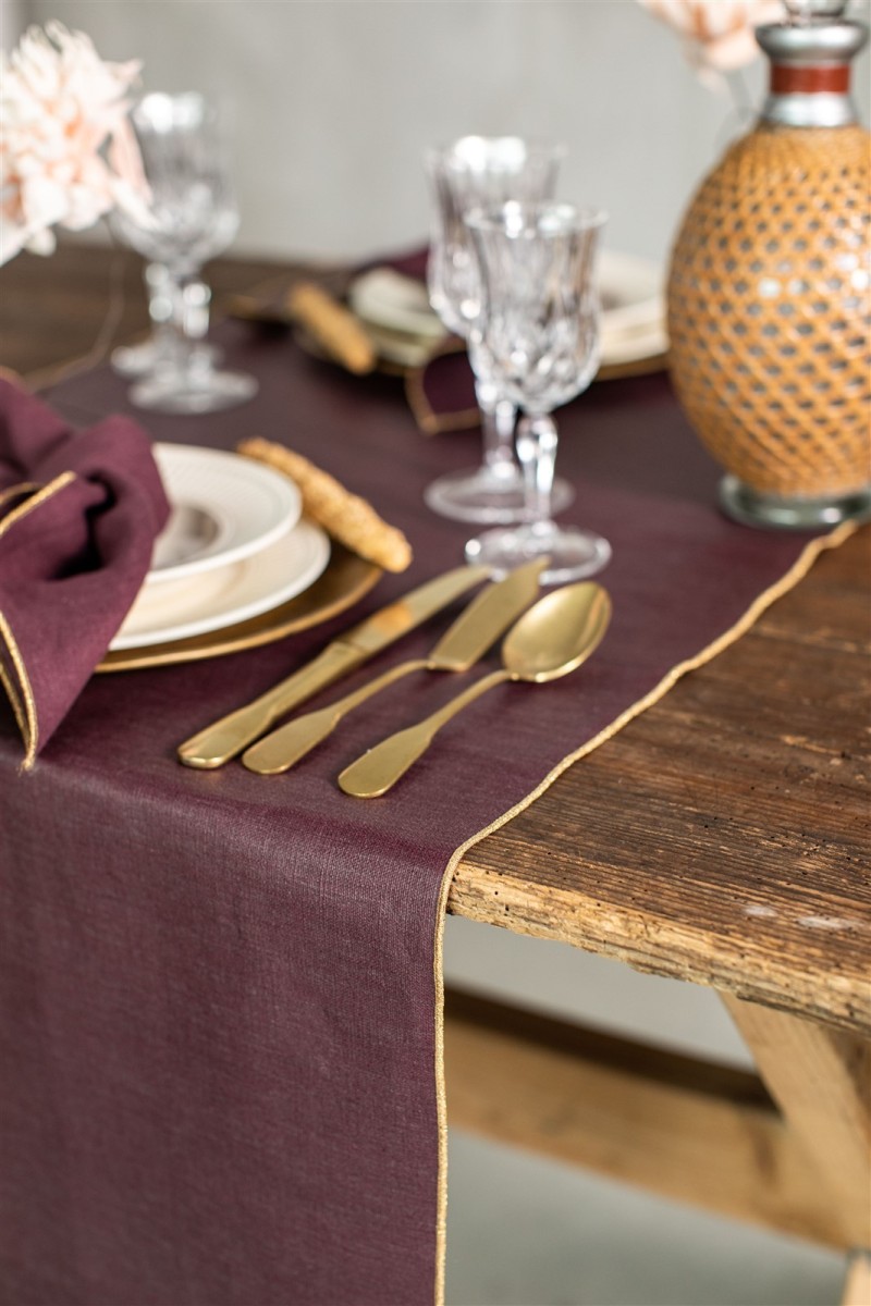 Stain Resistant Linen Runner