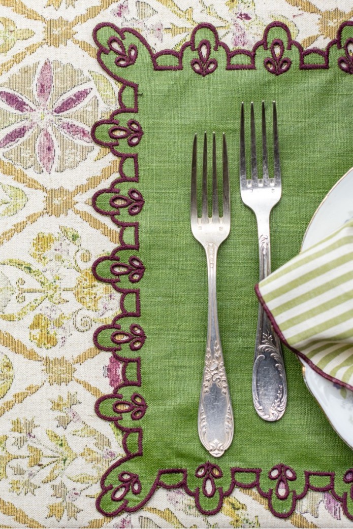 Set de table Amalfi en lin antitache 2