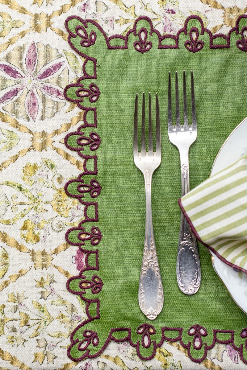 Set de table Amalfi en lin antitache