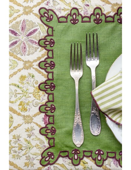 Set de table Amalfi en lin antitache