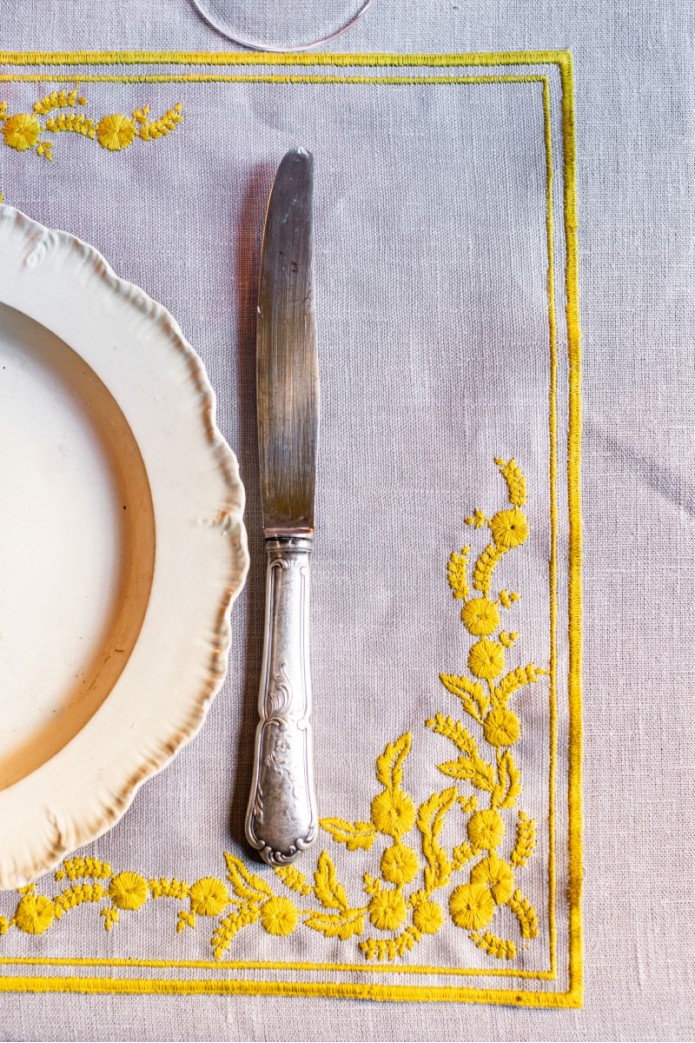 Tovaglietta Venaria in Lino Antimacchia 2