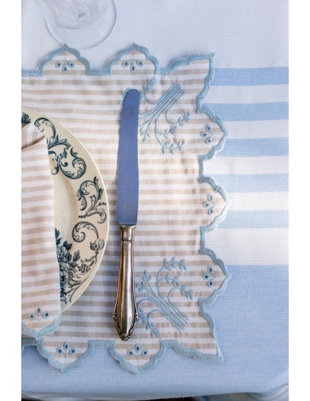 Set de table Eden en coton enduit