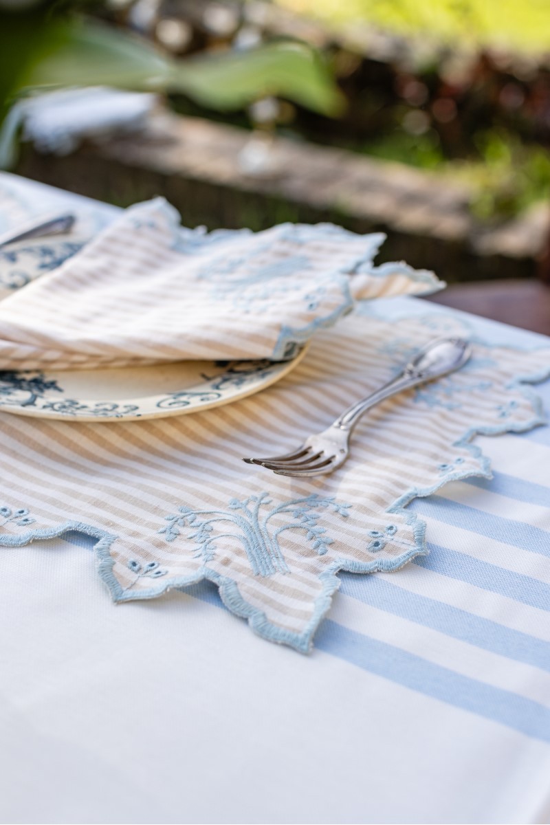 Set de table Eden en coton enduit