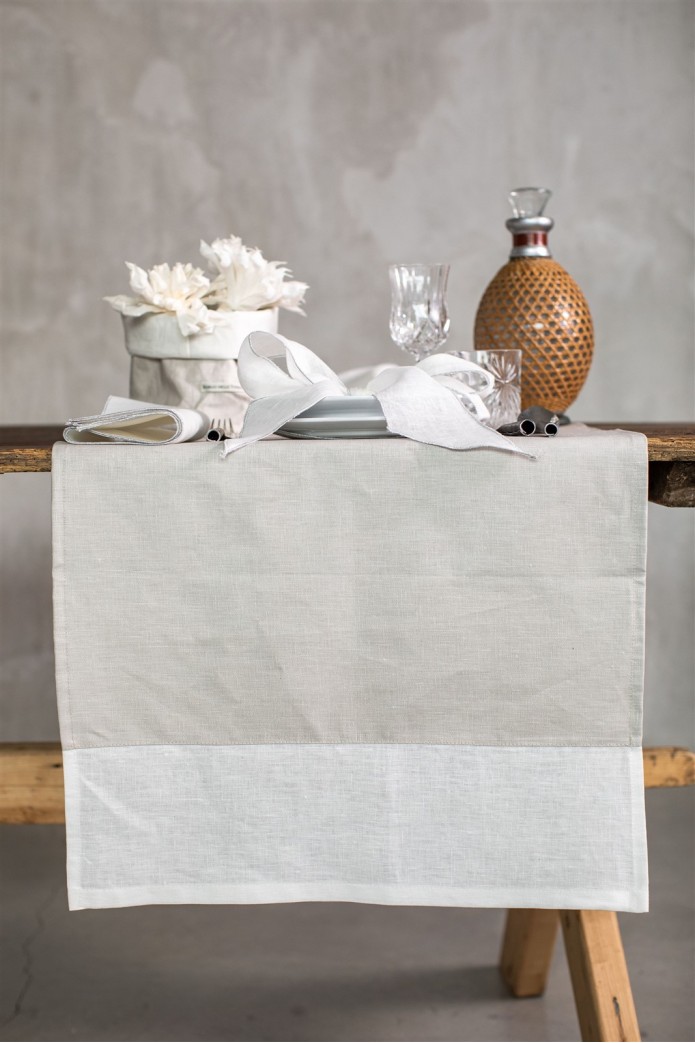 Bauhaus Runner in Stain Resistant Linen