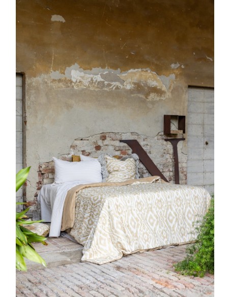 Pure Reversible Bedspread in Linen/Cotton